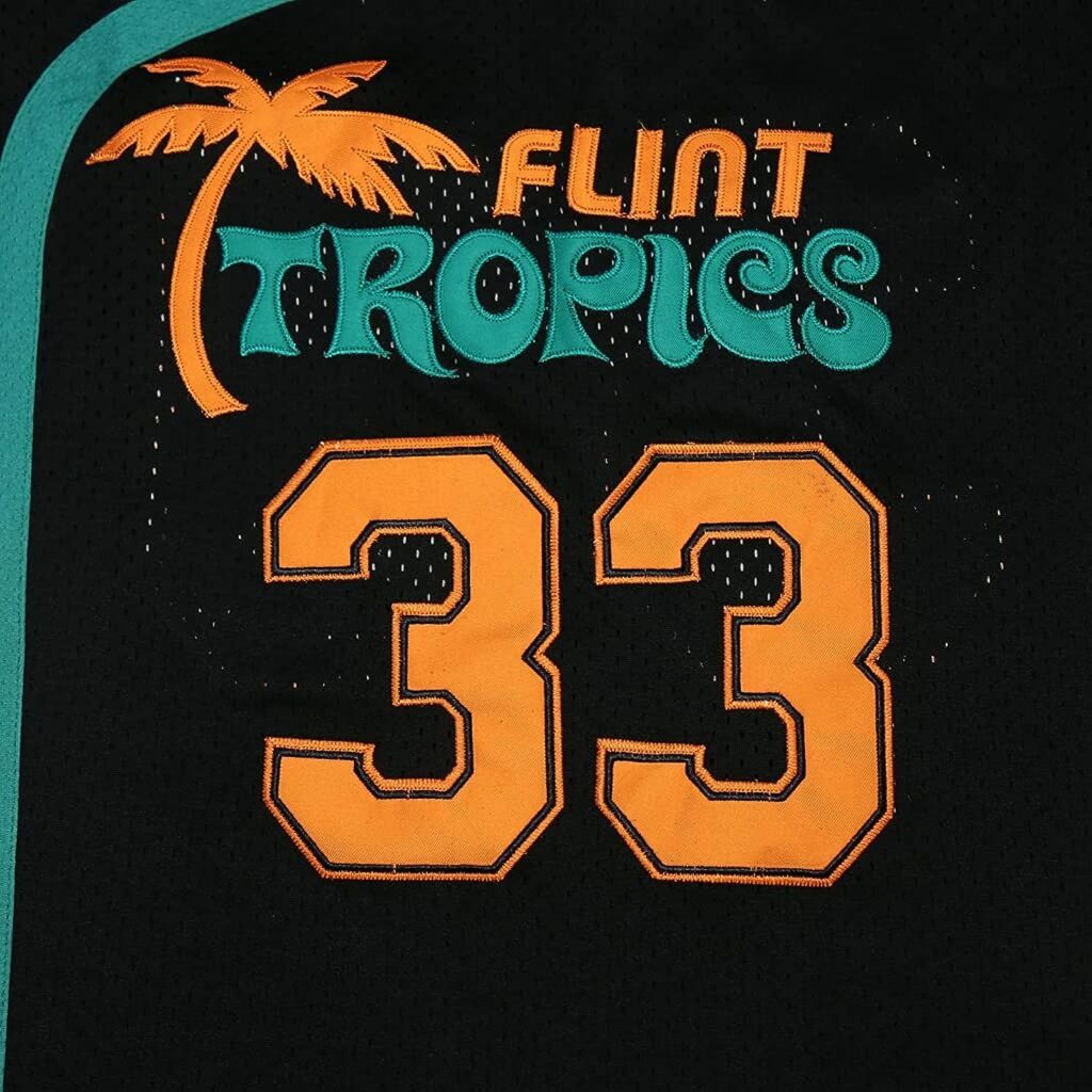 Amazon.com : kekambas Mens #33 Moon Flint Tropics Movie Basketball Jersey Stitched Black Size M : Clothing, Shoes  Jewelry