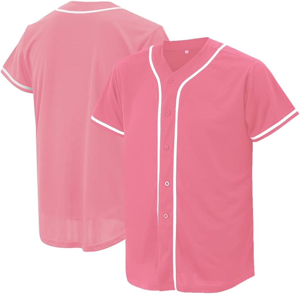 Baseball Jersey for Men and Women, Baseball Shirts for Custom Button up Shirt,Hipster Hip Hop Sports Uniforms