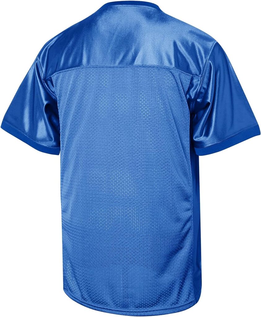 Blank Football Jersey,90s Hip Hop Sports Mesh Practice Plain Football Shirt(Blue, Medium) : Clothing, Shoes  Jewelry