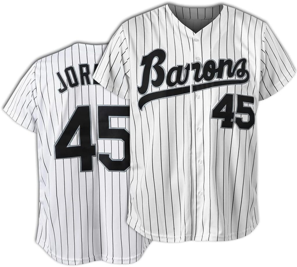 Tocament 90s Outfit for Men and Women,Barons #45 Unisex Hip Hop Clothes,Baseball Jersey Shirts for Party Baseball Gift White XL : Clothing, Shoes  Jewelry